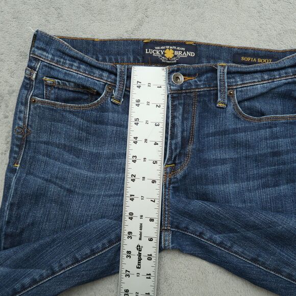 Lucky Brand Jeans Women's Size 4/27 Blue Low-Rise Sofia Boot Denim 31.5" inseam - Picture 9 of 16